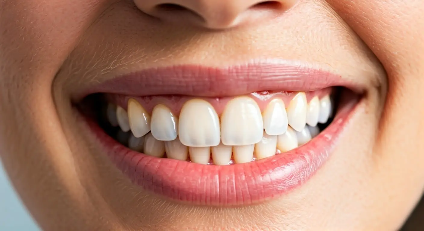 Patient smiling with dental bridge