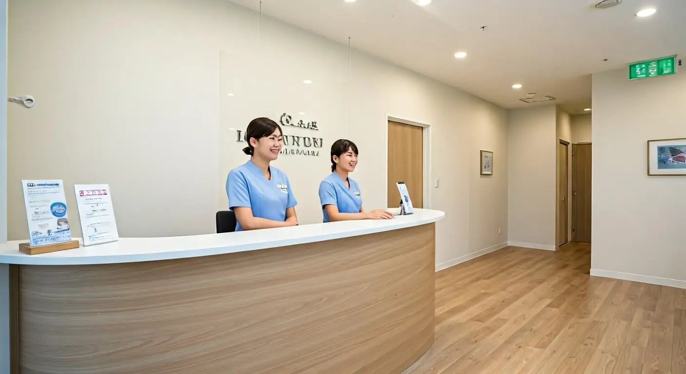 Dental clinic reception area
