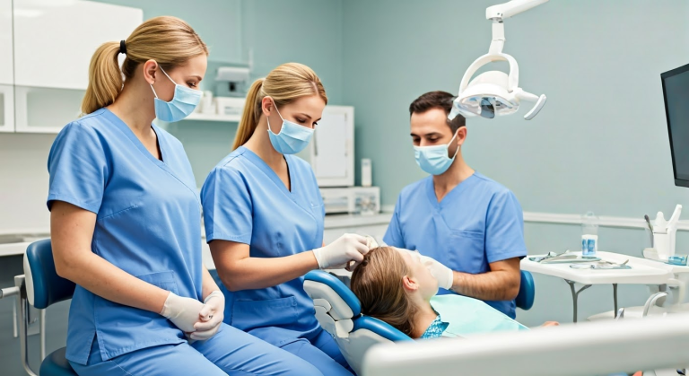 A welcoming dental treatment room equipped with modern technology at Mission Viejo Dental Clinic